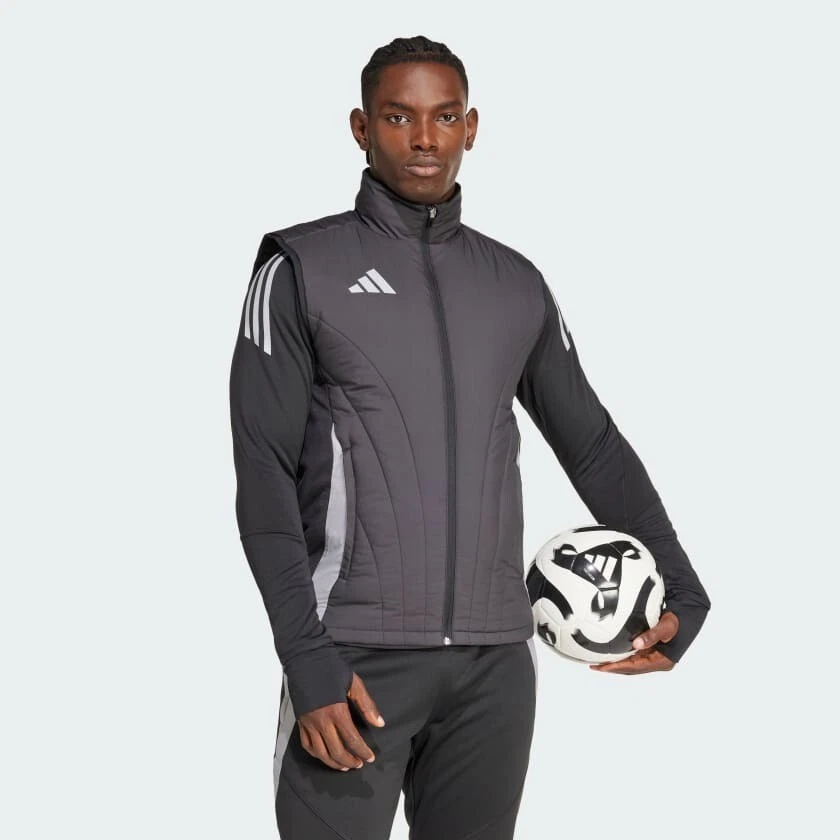 adidas Tiro 24 Competition Winterized Football Vest Gillet Jacket Mens Black