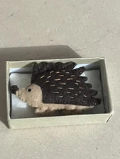 Vtg Evie LaLa Handcrafted Mini Felt Critter With Pillow Collectable Toy