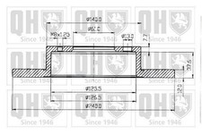 2x QUINTON HAZELL Bremsscheiben Vorne für NISSAN SUNNY II Coupe (B12) 240mm