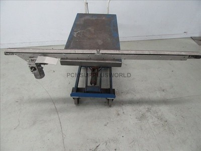 Felt Flat Belt Conveyor 2'' X 64.75'' ( 1 X 30'' - 1 X 34'' ) (Used and Tested)
