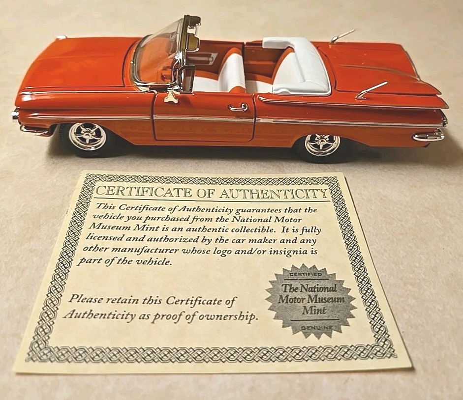1959 Chevrolet Impala Convertible 模型 1959 Chevy Impala Convertible Red 1:32 Diecast | eBay