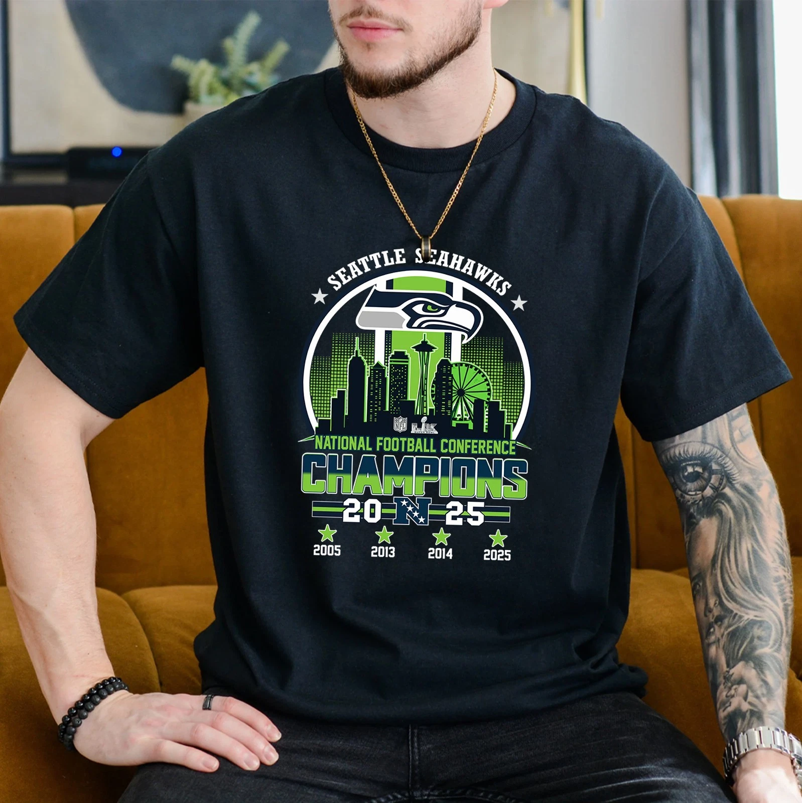 2025 NFC Championship Seattle Seahawks Fans Gift TShirt