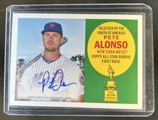2020 Topps Archives Pete Alonso 1960 All-Star Rookies Silver Foil #/50 Mets