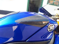 CARBON FIBRE Tank sliders Yamaha R6 2017 onward