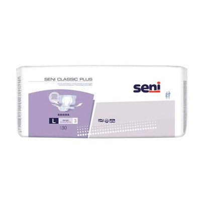 Seni Classic Plus Inkontinenzhose, Größe S-XL - 30 Stück - L | Packung (30