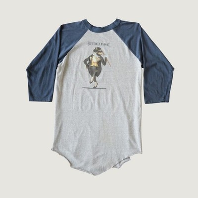 Vintage 70s Fleetwood Mac Tusk Tour Shirt Mens Medium Grey Blue Raglan 1979 Rock
