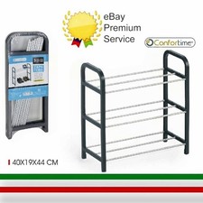 Scarpiera Slim Salvaspazio Porta Scarpe Ingresso Casa 3 Ripiani Mensole Arredo