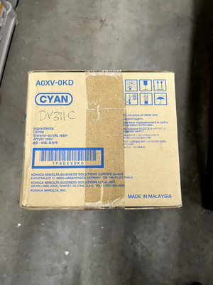 New, Genuine Konica A0XV-0KD (DV311C) Cyan Developer Unit 
