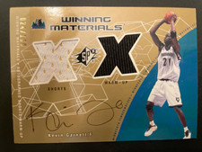 2002 Kevin Garnett SPX Winning Materials Auto /100 VG
