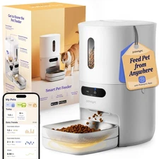 Automatic Cat Feeder,WiFi Smart Scale Tracks Pet's Food Intake, App Remote Fe...