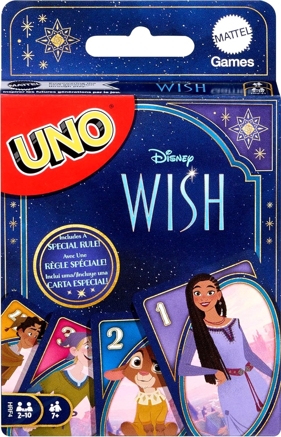 Mattel Games UNO Disney Wish – Jeu de Cartes – 2 à 10 Joueurs Jeu de Société