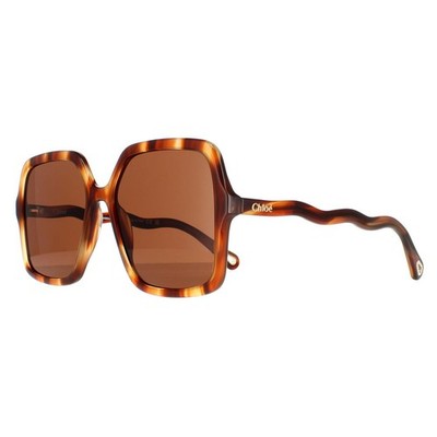 Chloe Sunglasses CH0086S Zelie 005 Havana Brown | eBay