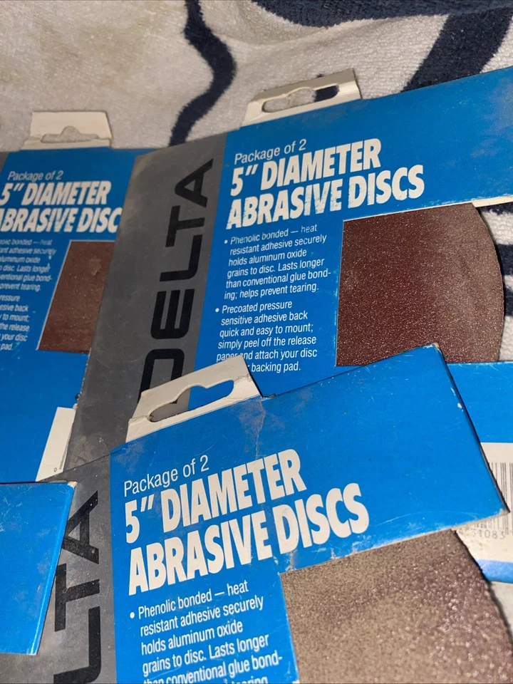 31-082 Delta ABRASIVE DISCS DELTA-31082 Lot Of 8 Discs Total (4packs X 2) - Image 3 of 4