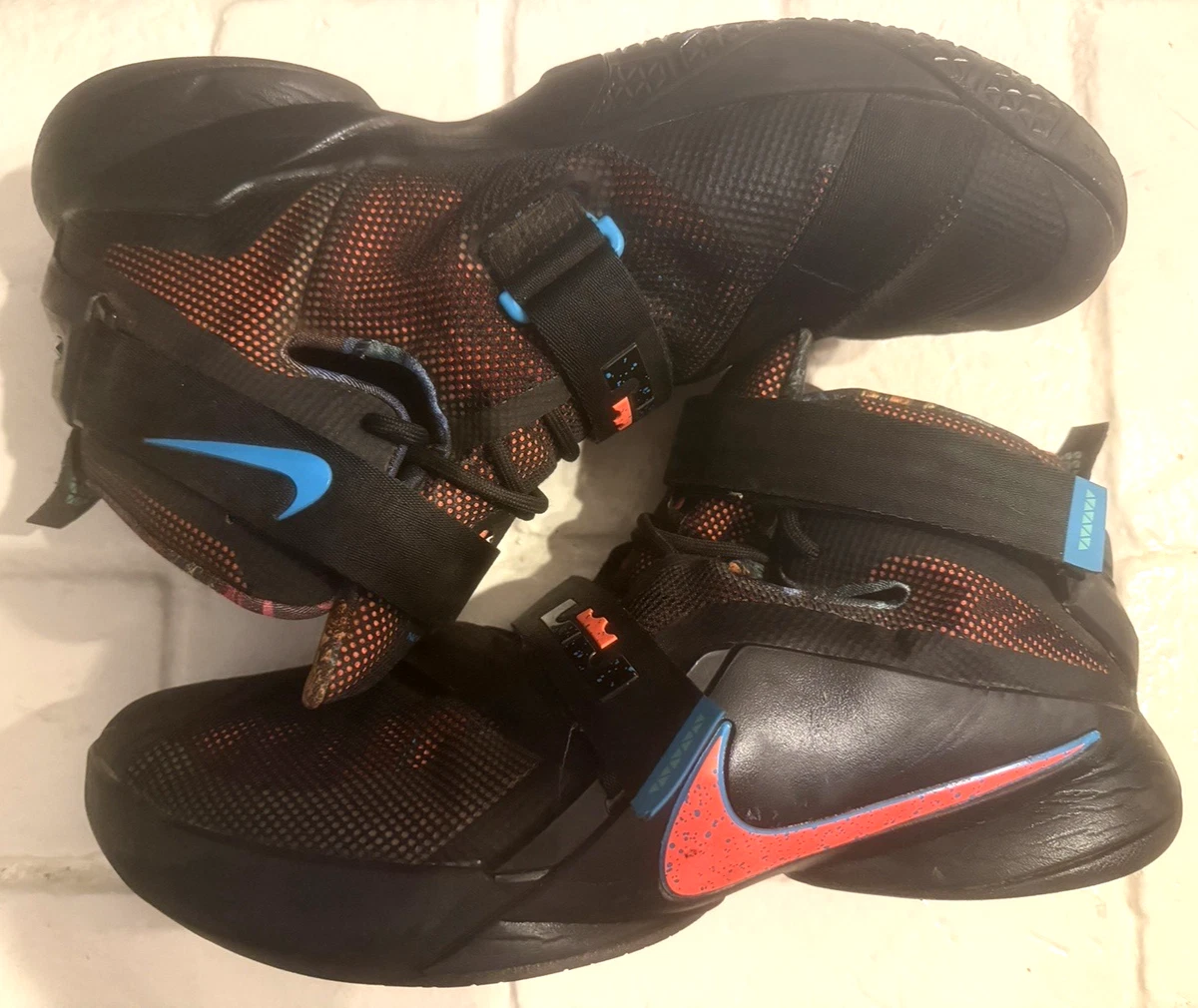 Nike Zoom LeBron Soldier 9 OKC Basketball Shoes SIZE 12 Nike LeBron Soldier 9 OKC | eBay main image 4