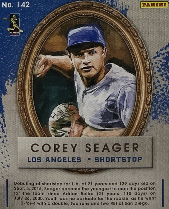 Corey Seager Rookie PSA 10- 2016 Panini Diamond Kings Portrait- Dodgers, Rangers view 7
