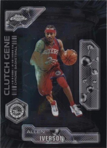 2025 Topps Chrome Clutch Gene CG-29 Allen Iverson Philadelphia