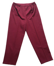 Damart trousers size 20 burgundy/red stretchy waist