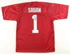 Nick Saban Signed Alabama Crimson Tide Jersey (JSA) Ex-Bama Head Coach — photo 1
