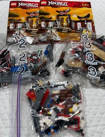 LEGO 2520 NINJAGO Spinjitzu Dojo 'Complete' Bags 2 & 3 Still Sealed Open Box