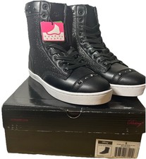 Pastry BlacK Military Glitz Combat Boot Sneaker  Dance Shoe Women  s Size 8 New