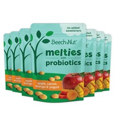 Beech-Nut Probiotic Melties Apple Carrot Mango Yogurt 7 Pack