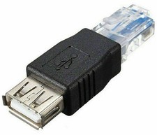 USB 2.0 Type A Female To RJ45 Male PC Ethernet LAN FAST Adapter Converter