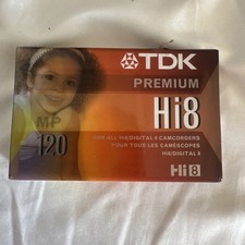 TDK PREMIUM HI8 Single Sealed Video Cassette MP120 for Digital CAMCORDERS