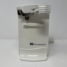 White Westinghouse Automatic Can Opener Electric Table Top WCO-105 Working