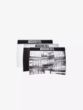 Image of Diesel Logo-Waistband Pack of Three Stretch-Cotton Boxers, Large (RRP £46)