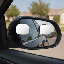 2-pack 2 Hd Glass Blind Spot Mirrors For Enhanced Road Safety - 360 Adjustable