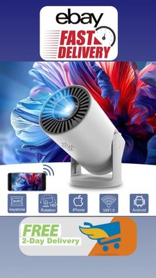 Bester tragbarer Mini-Projektor drahtlose Verbindung mit Lautsprechern für Telefonfilme