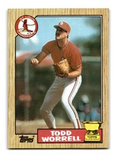Todd Worrell 1987 Topps All-Star Rookie Gold Cup #465 St. Louis Cardinals Mint