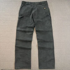 Jesse James Carpenter Pants Men's 34x34 Black Canvas Workwear Utility Grunge Y2K