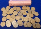 1938 S LINCOLN CENT ROLL 50 COINS VERY FINE TO EXTRA FINE
