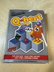 Parker Brothers Q*bert Atari 2600 & Sears Video Arcade Game w/ Manual & Box CIB