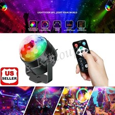 Party Magic Ball Light LED Disco RGB Rotating Club DJ Stage Lights +Remote