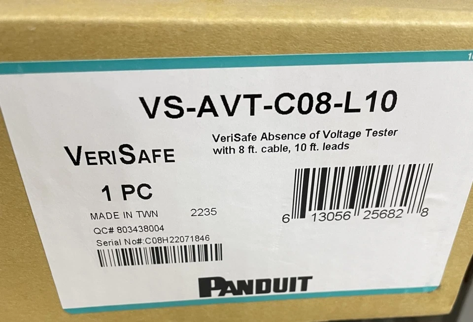 Panduit VS-AVT-C08-L10 Absence of Voltage Tester, 8ft. Cable, 10ft. Sensor Leads - Image 3 of 3