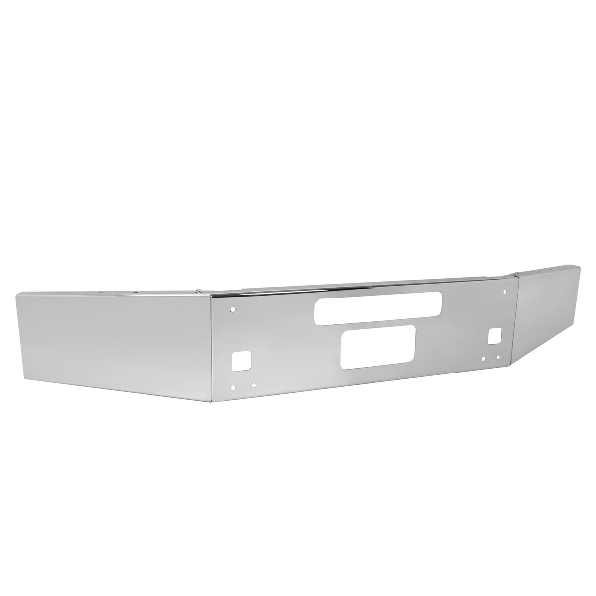 Chrome Front Bumper Tapered with Tow Hook Hole For Kenworth T800