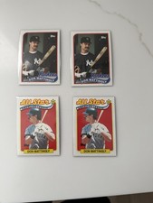 1989 Topps 4 Card Mixed Lot Don Mattingly NM