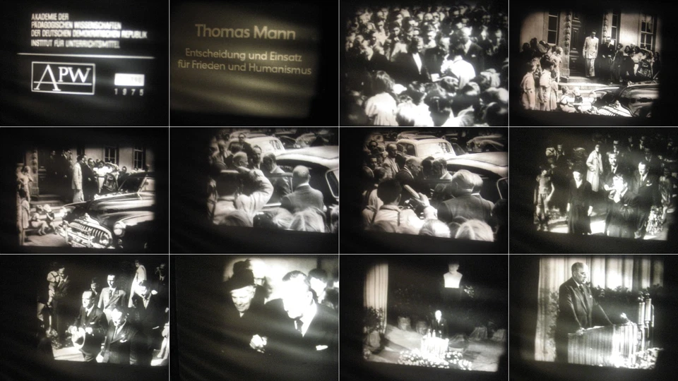 Thomas Mann auf 16 mm Film Lebensbild,Biographie Film aus der DDR 1975 S/W Ton