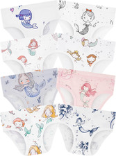 Girls' Underwear,Soft Cotton Tagless Panties for Toddlers'  Little Kids Comfort