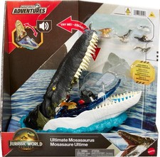 Jurassic World Rebirth Deluxe Mosasaurus Playset 7 Interactive Features NEW