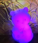 Fenton  Bear, Pink Rosalene glass Scarce Hard To Find RARE