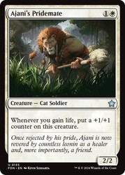Ajani's Pridemate #135 Foundations Uncommon