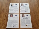 Excellent 4 Covers for the Series "The Euro Samples of Europe" by BTN! KMS! $ Sample!