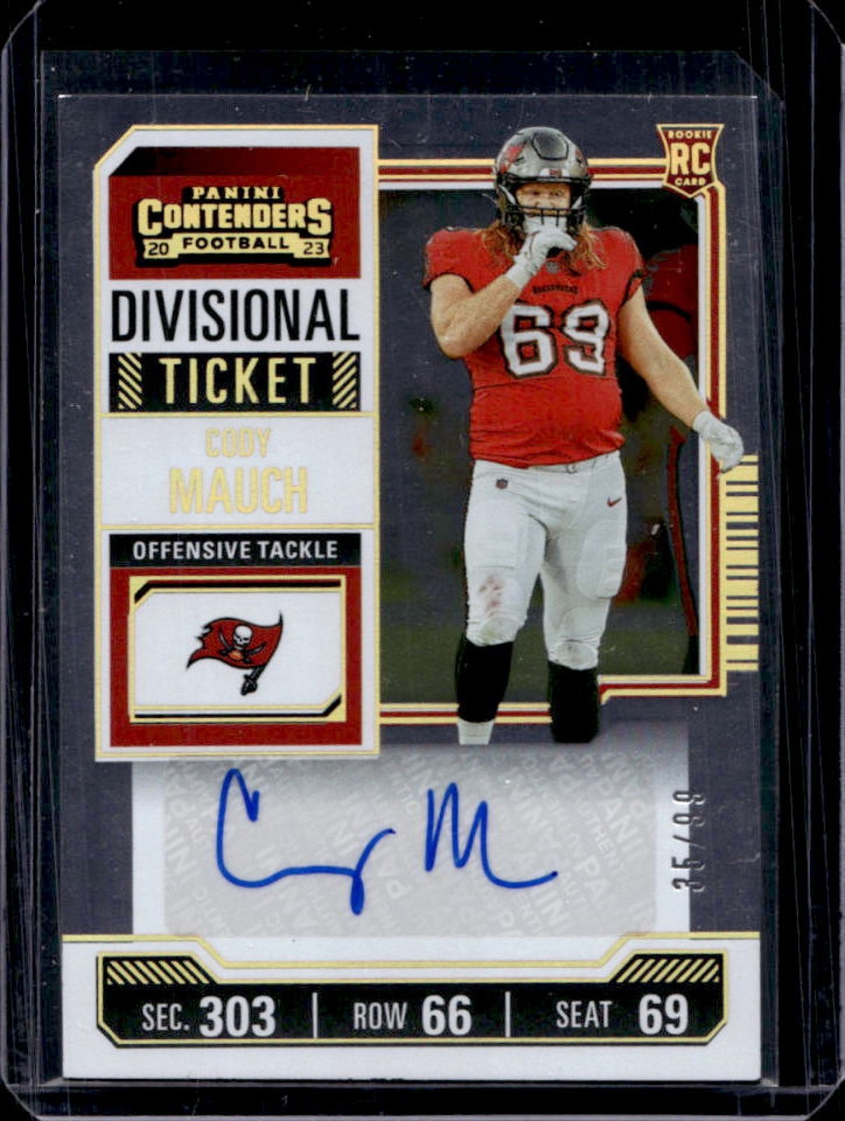Cody Mauch Panini Contenders #169 Autograph-Divisional Ticket