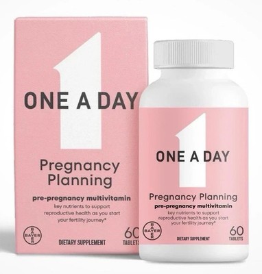 One A Day Pre Pregnancy Planning Multi Vitamin 60 Tablets EXP 9/2026