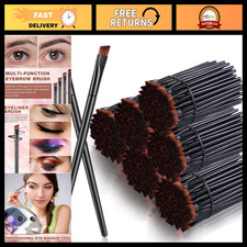 300 Pcs Disposable Eyebrow Brushes - Multifunctional Angled Cosmetic Tools for E