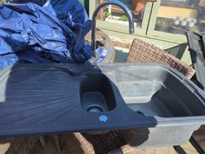 Grey Kitchen Double Sink Selling Due to Just Had A New Kitchen Installed Sink 1