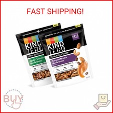 KIND Zero Added Sugar Keto Granola, Variety Pack, Apple Cinnamon Nut and Caramel